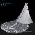 Sequined Soft Tulle Beatiful Brautschleier mit Spitze Perlen